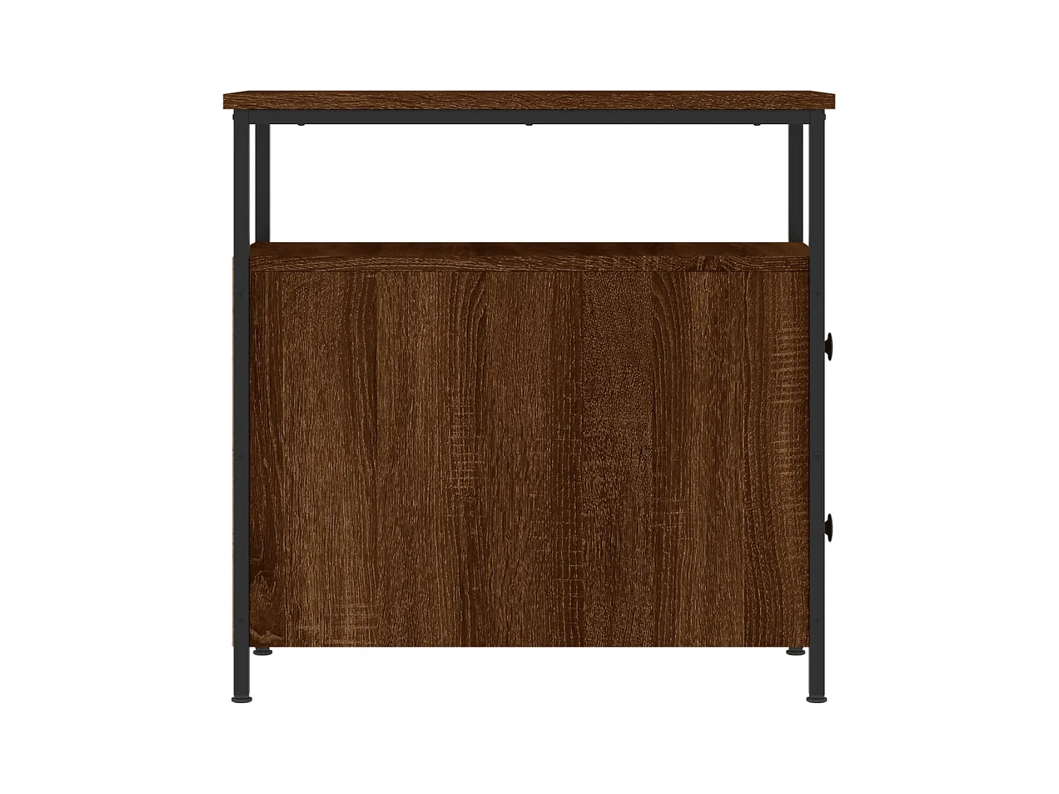 Tables de chevet 2pcs chêne marron 30x60x60cm bois d'ingénierie