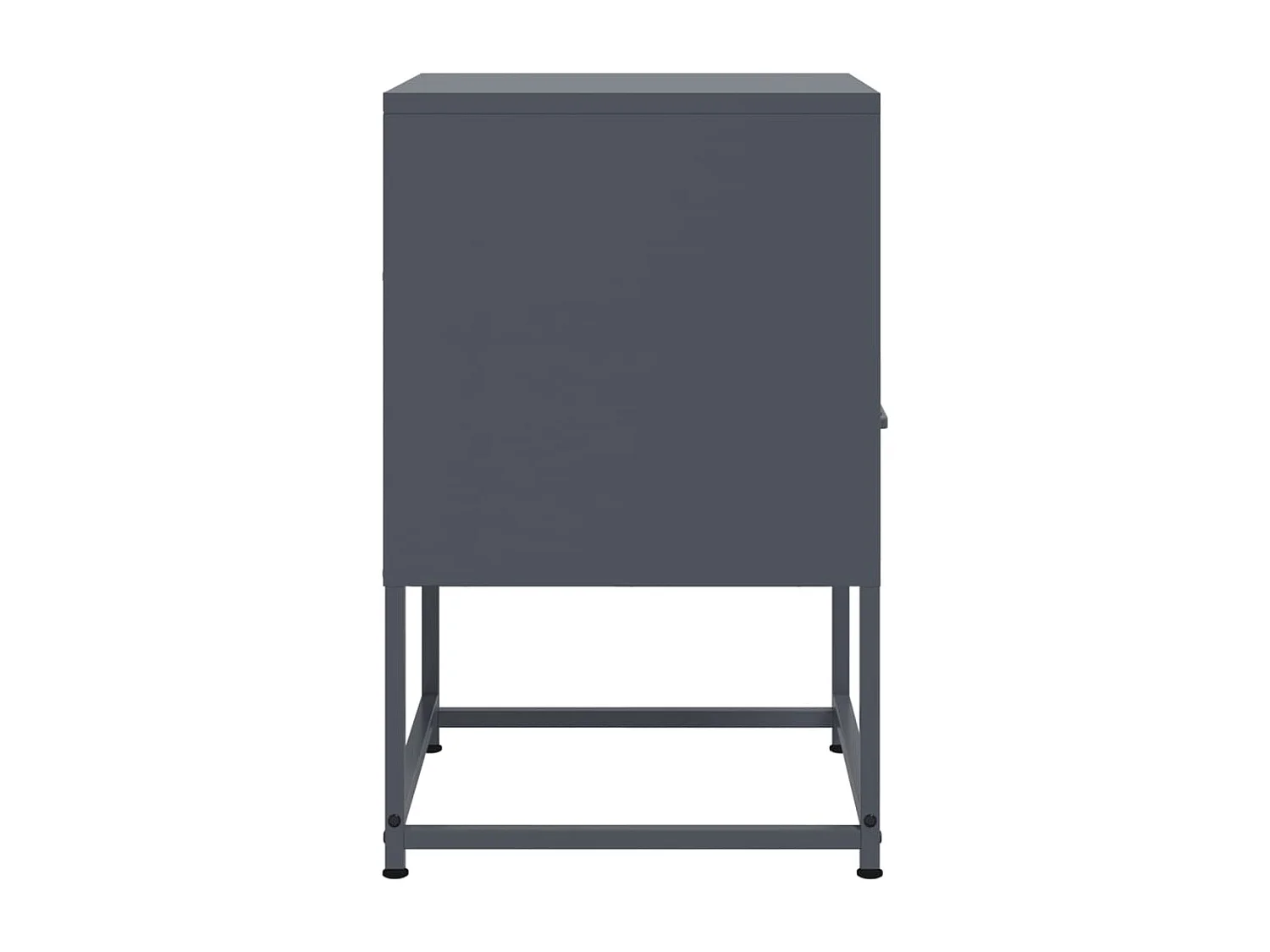 Nachtkastjes 2 stuks antraciet 36x39x60,5 cm staal