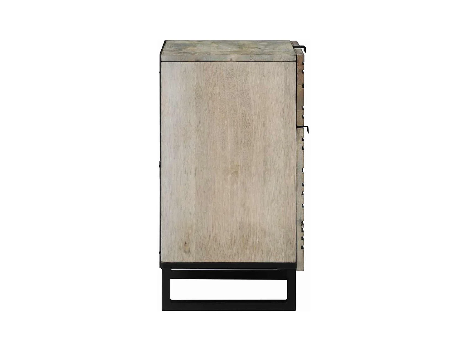 Tables de chevet avec tiroir Blanc et Noir 50 x 33 x 60 cm