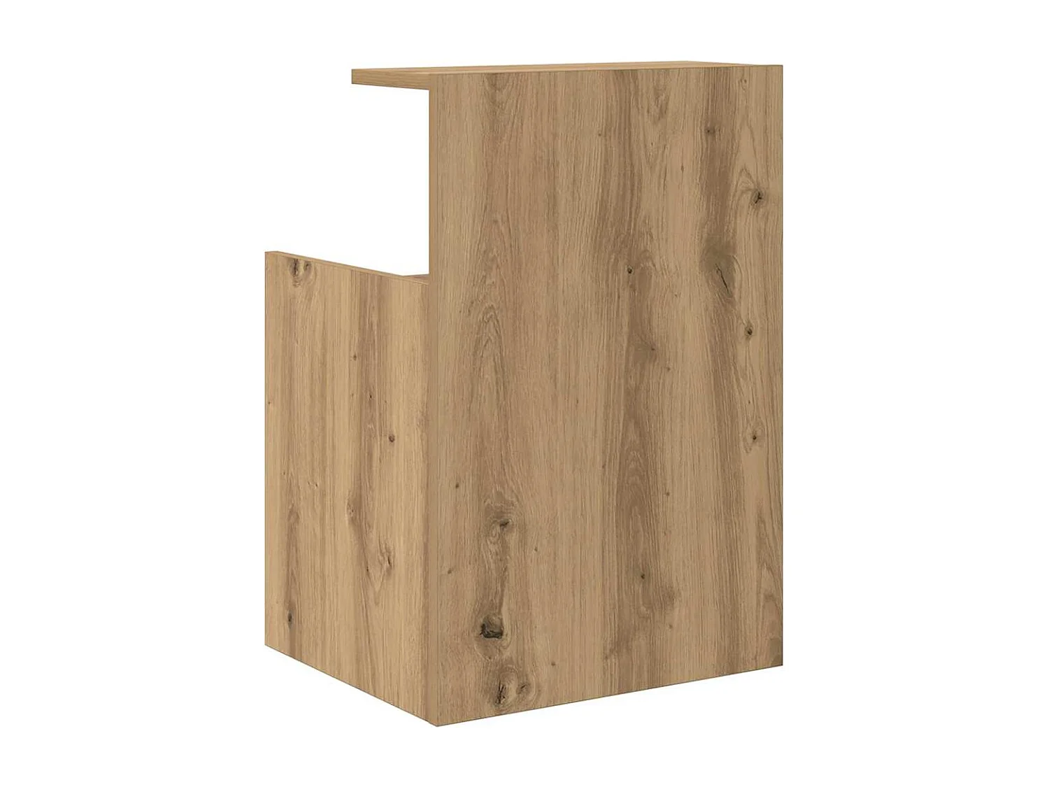 Table de chevet - Chêne fait main - 40 x 35 x 60 cm - Bois d'ingénierie