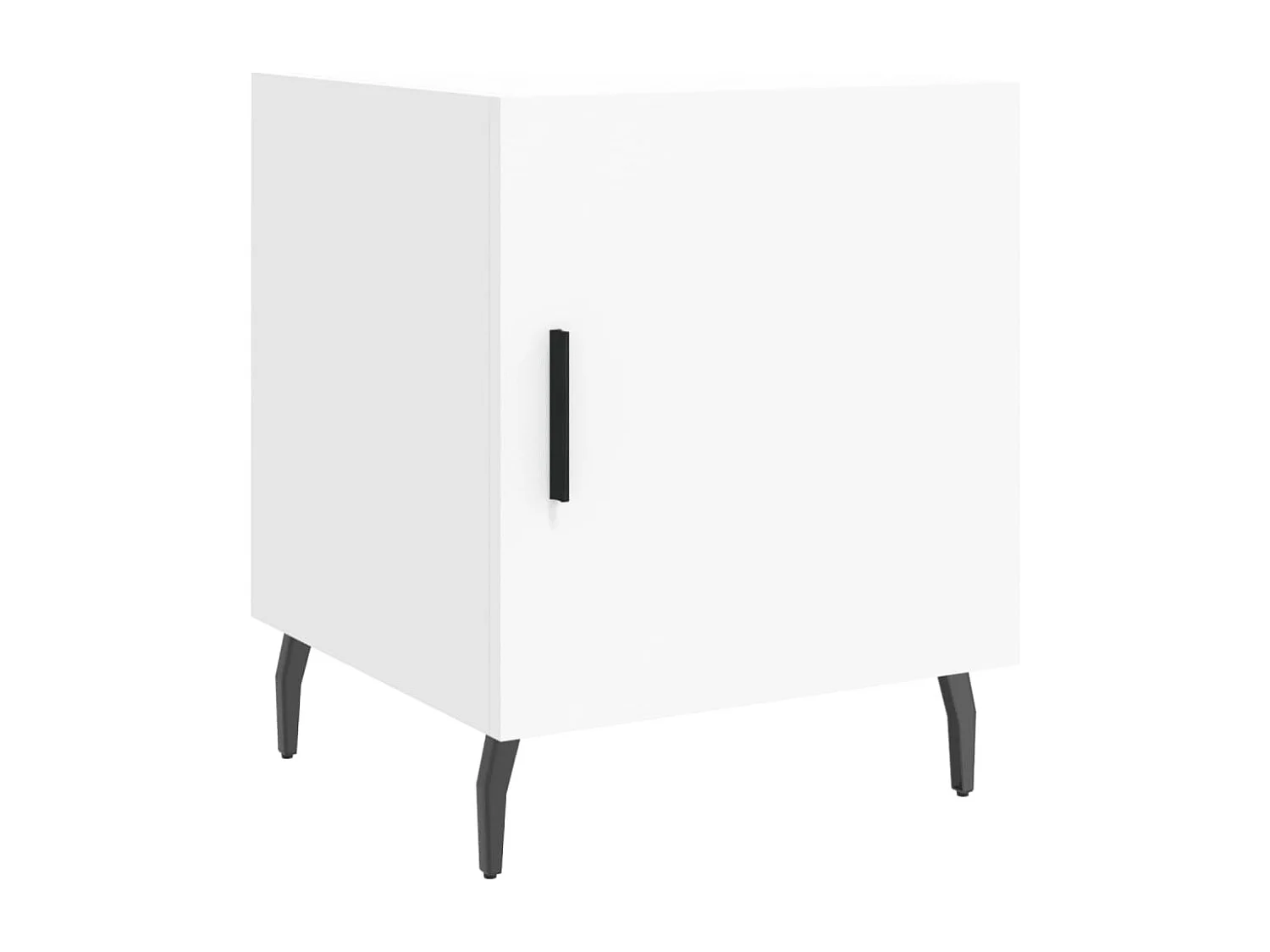 Mesitas de noche 2 piezas blancas 40x40x50 cm madera de ingeniería