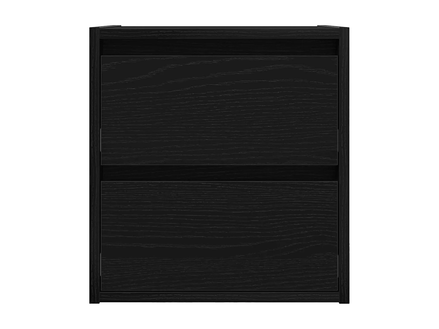 Table de chevet murale chêne noir 38x34x40 cm