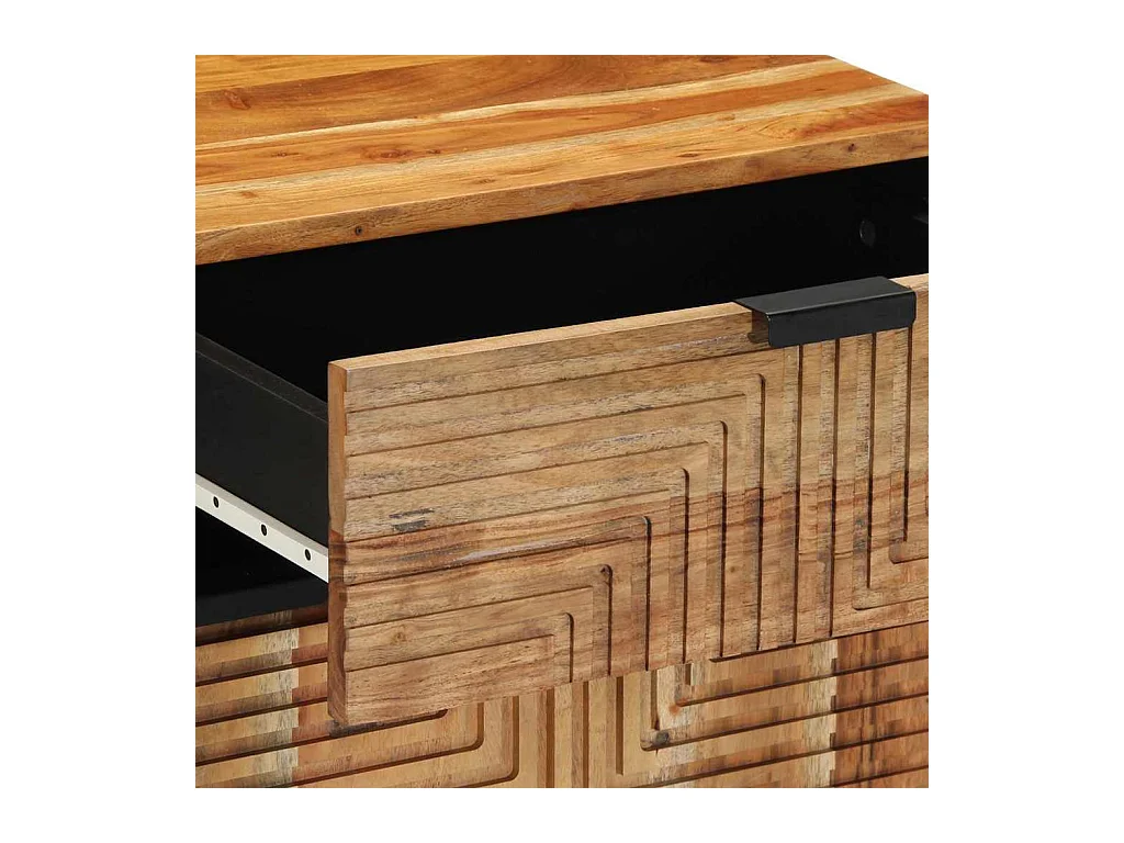 Nachtkastje 50x33x60 cm in massief acaciahout