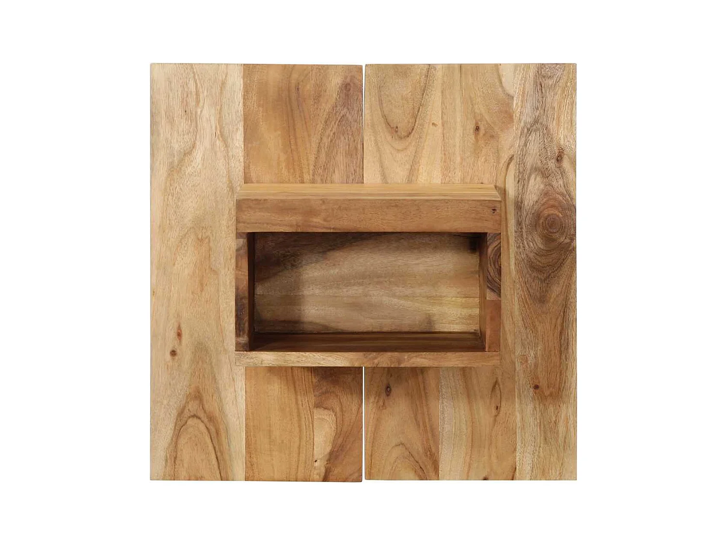 Table de chevet 50x27x50 cm bois d'acacia solide