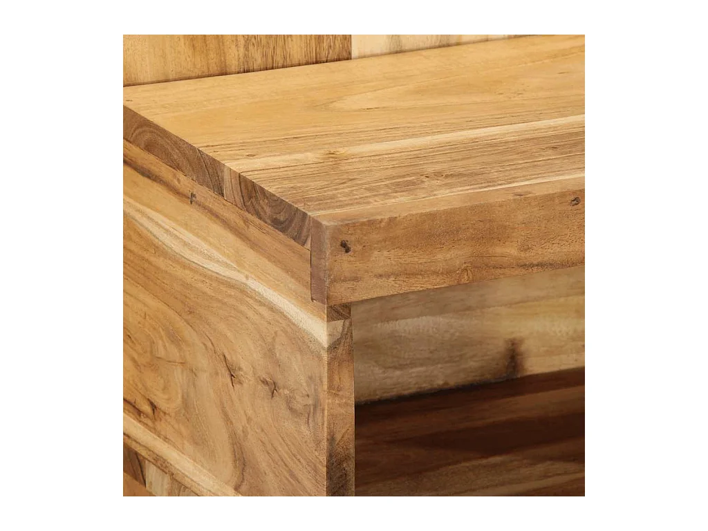 Table de chevet 50x27x50 cm bois d'acacia solide