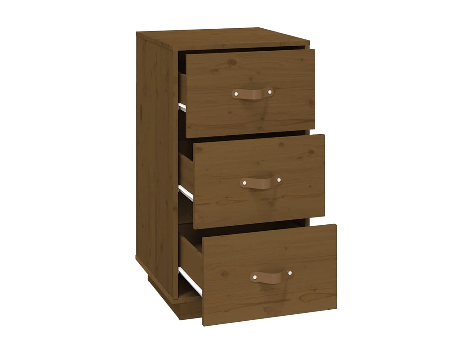 Comodini 2 pz Marrone 40x40x75 cm Legno massello di pino