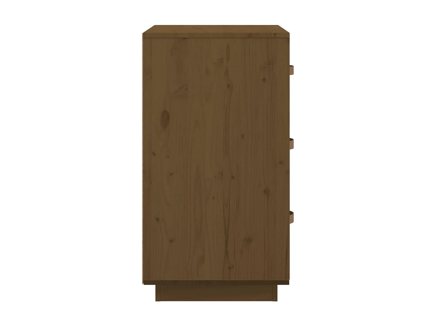 Comodini 2 pz Marrone 40x40x75 cm Legno massello di pino