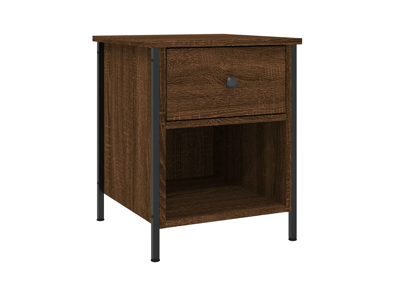 Mesitas de noche 2 piezas roble marrón 40x42x50cm madera de ingeniería