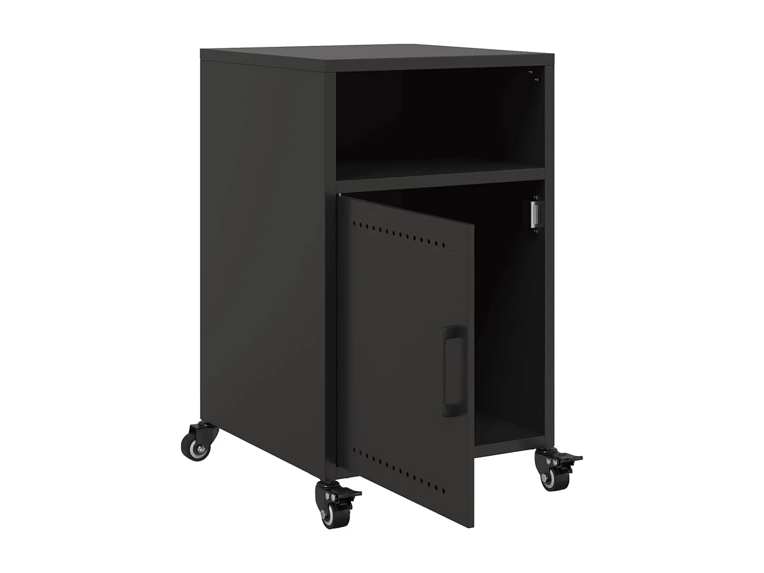 Tables de chevet 2 pcs noir 36x39x59 cm acier