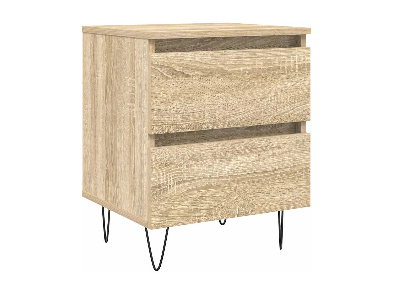 Comodino in rovere Sonoma 40x35x50 cm in legno ingegnerizzato