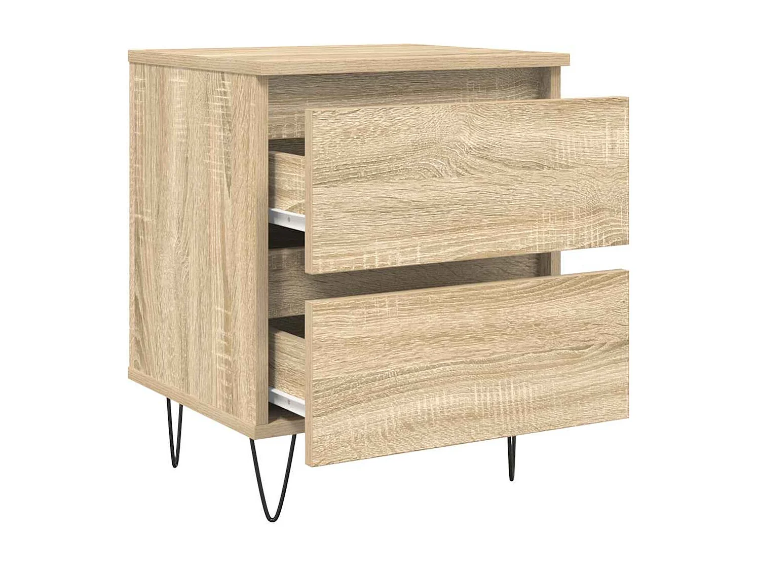 Comodino in rovere Sonoma 40x35x50 cm in legno ingegnerizzato