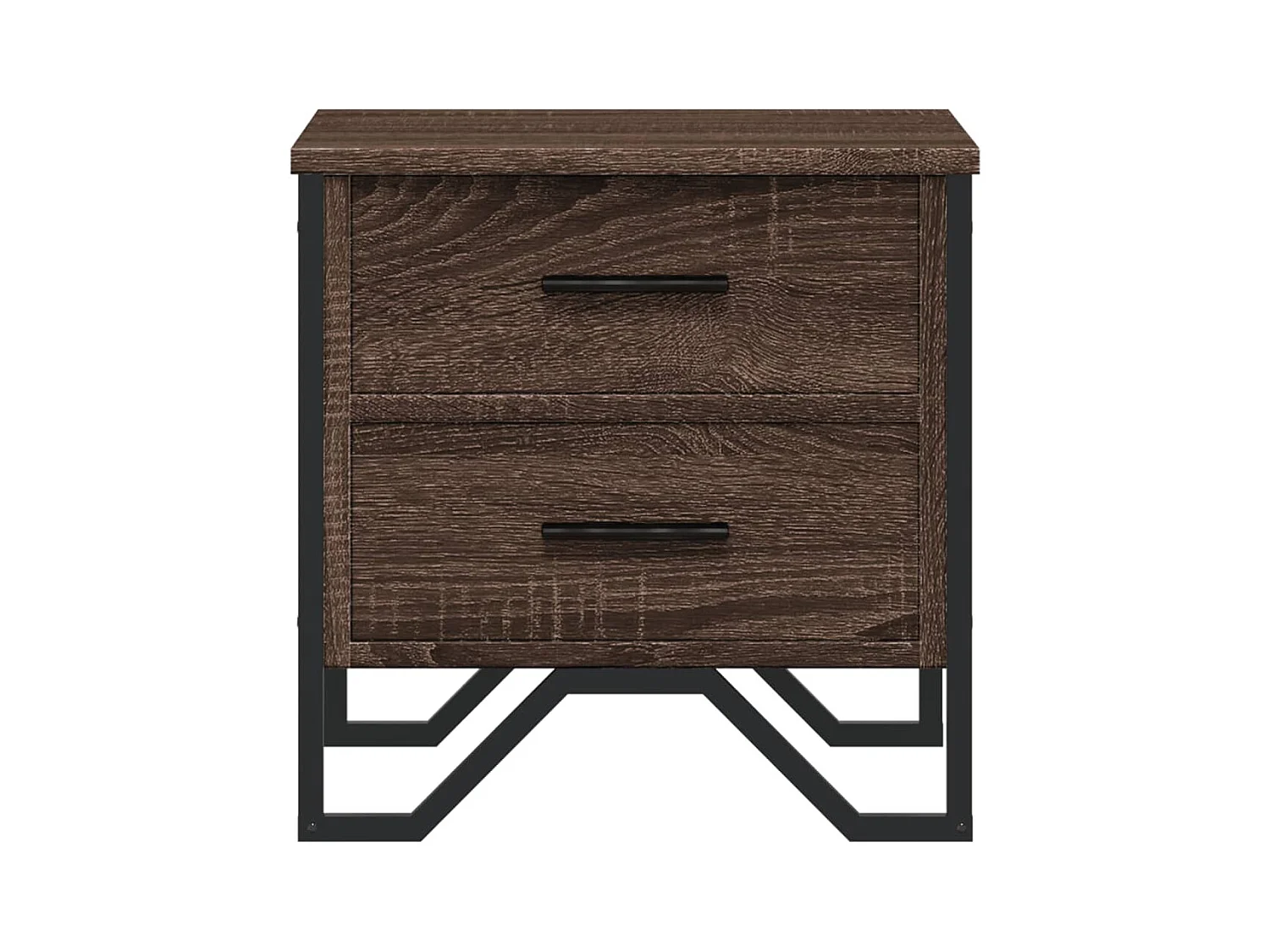 Tables de chevet 2pcs chêne marron 40x41x40cm bois d'ingénierie