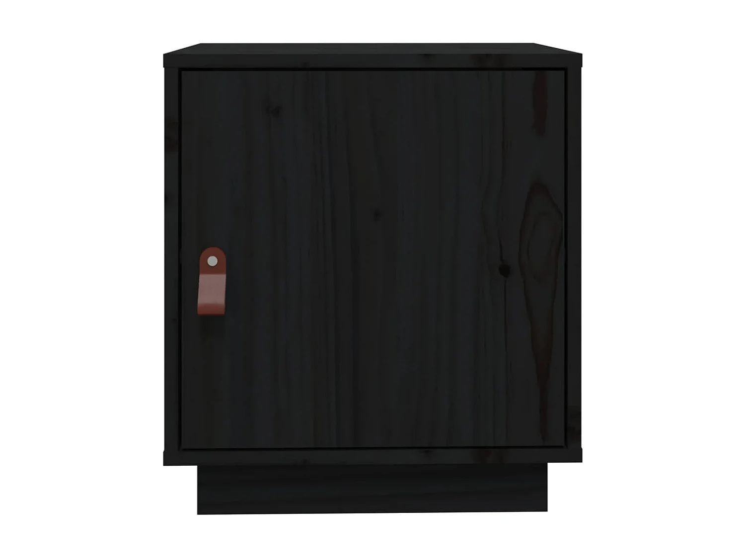 Tables de chevet 2 pcs Noir 40x34x45 cm Bois de pin massif