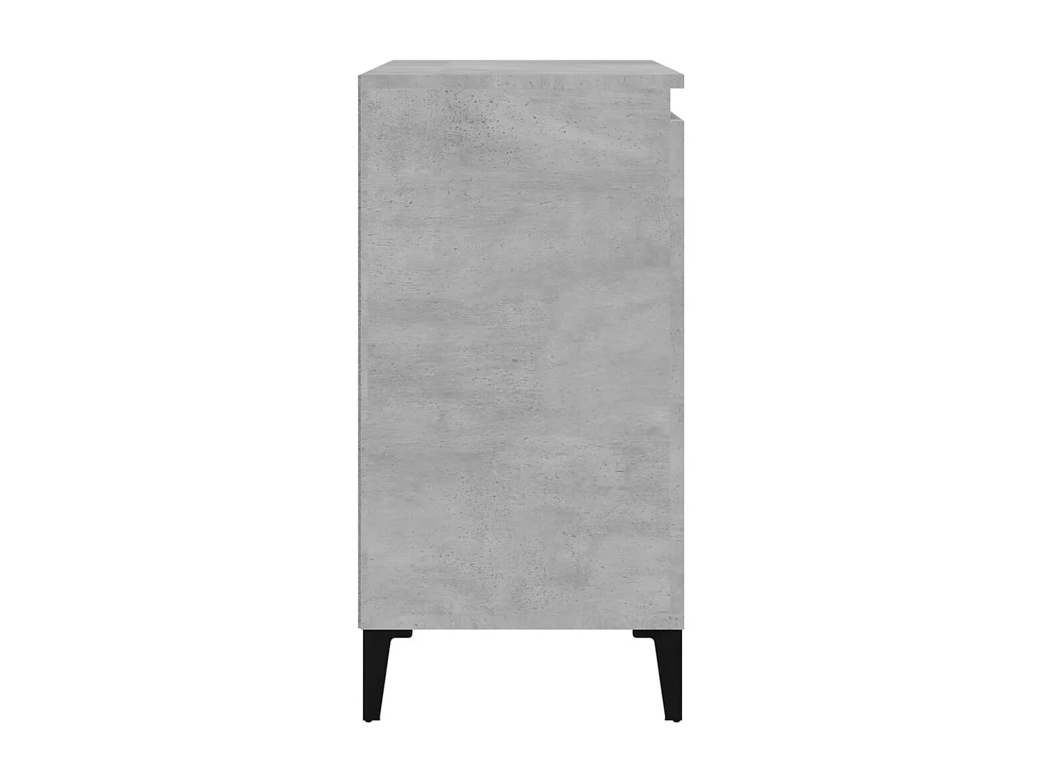 Comodini 2 pezzi grigio cemento 40x35x70 cm in legno ingegnerizzato