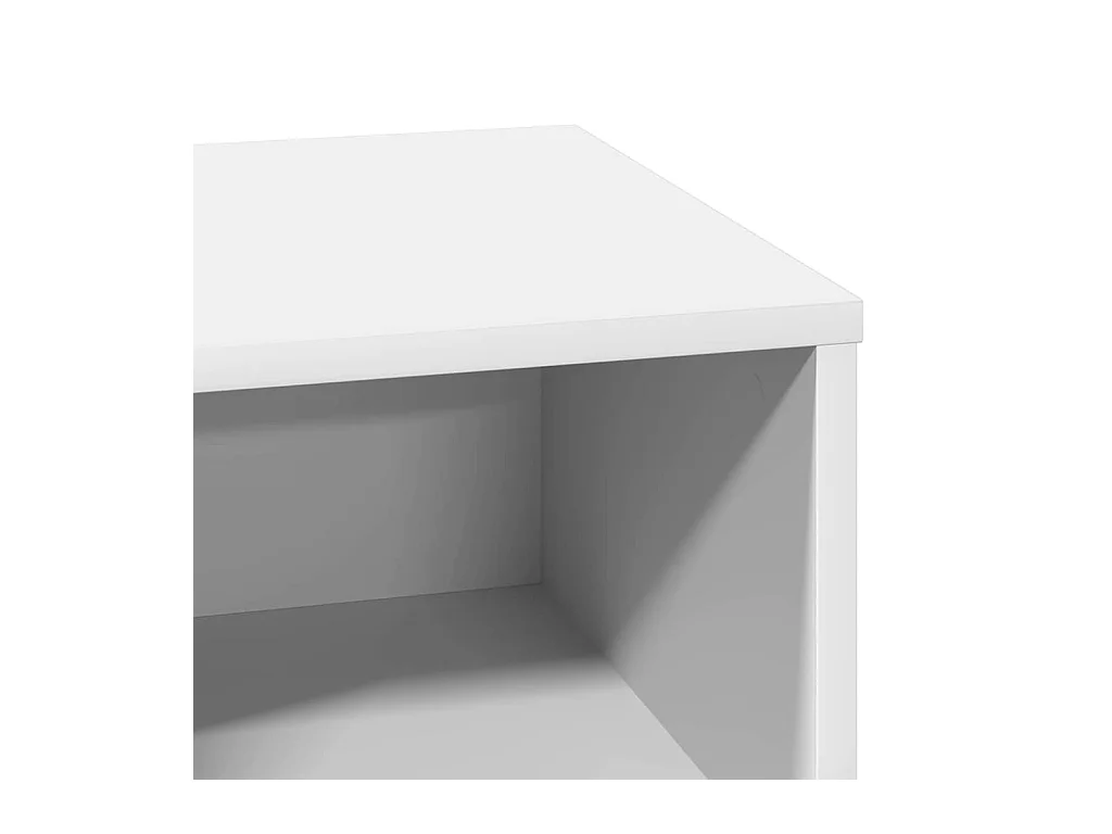 Nachtkastje met LED Wit 50x34,5x50 cm