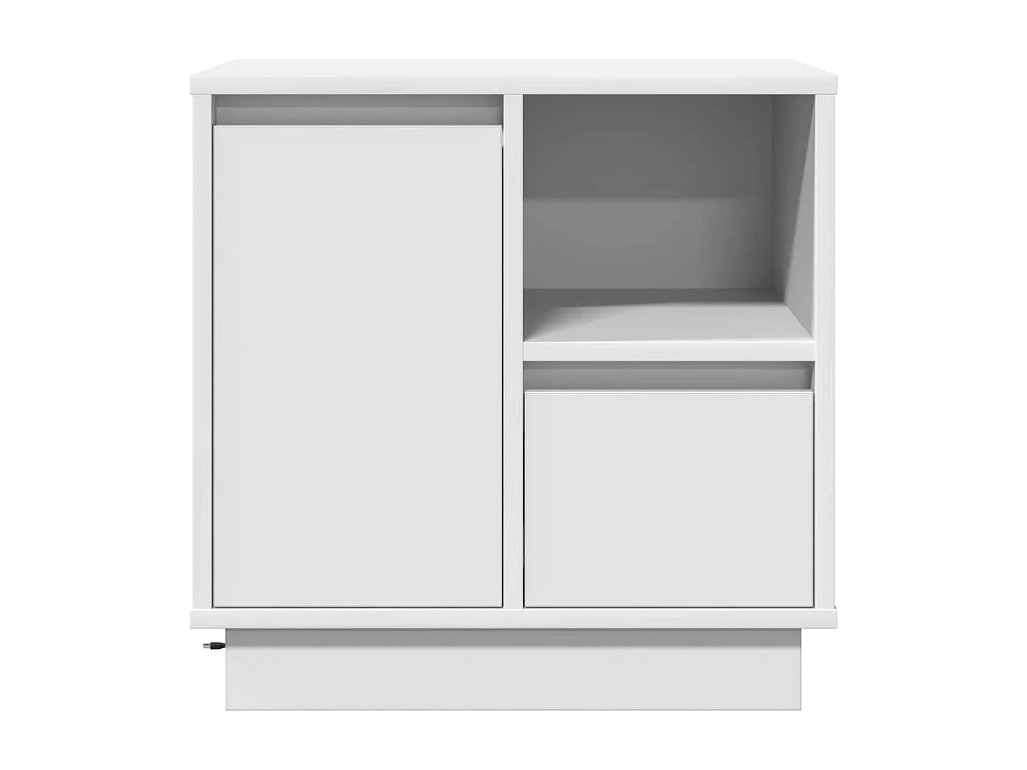 Comodino con LED Bianco 50x34,5x50 cm