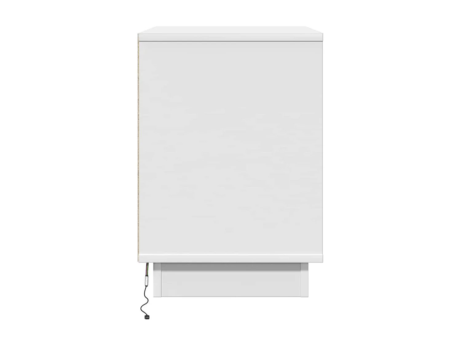 Comodino con LED Bianco 50x34,5x50 cm