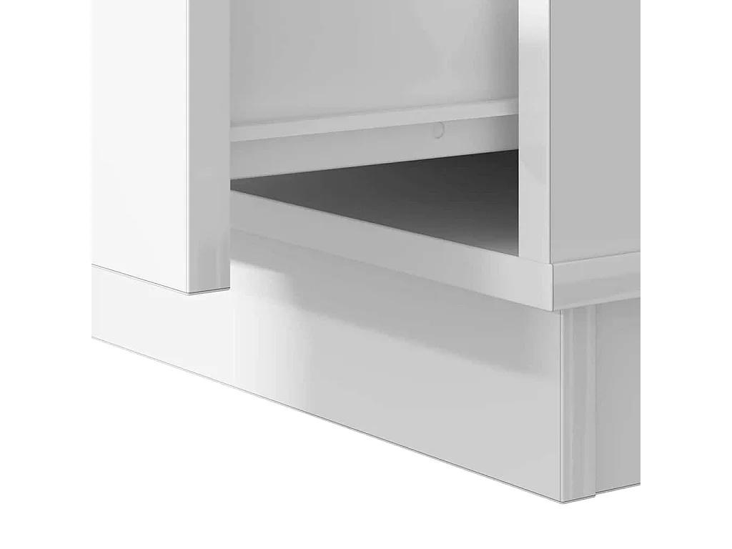 Comodino con LED Bianco 50x34,5x50 cm