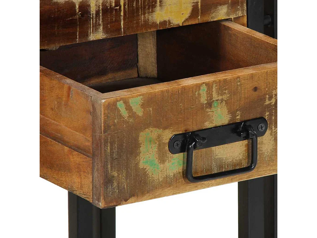 Comodini 2 pz 40x35x50 cm Legno massello di recupero