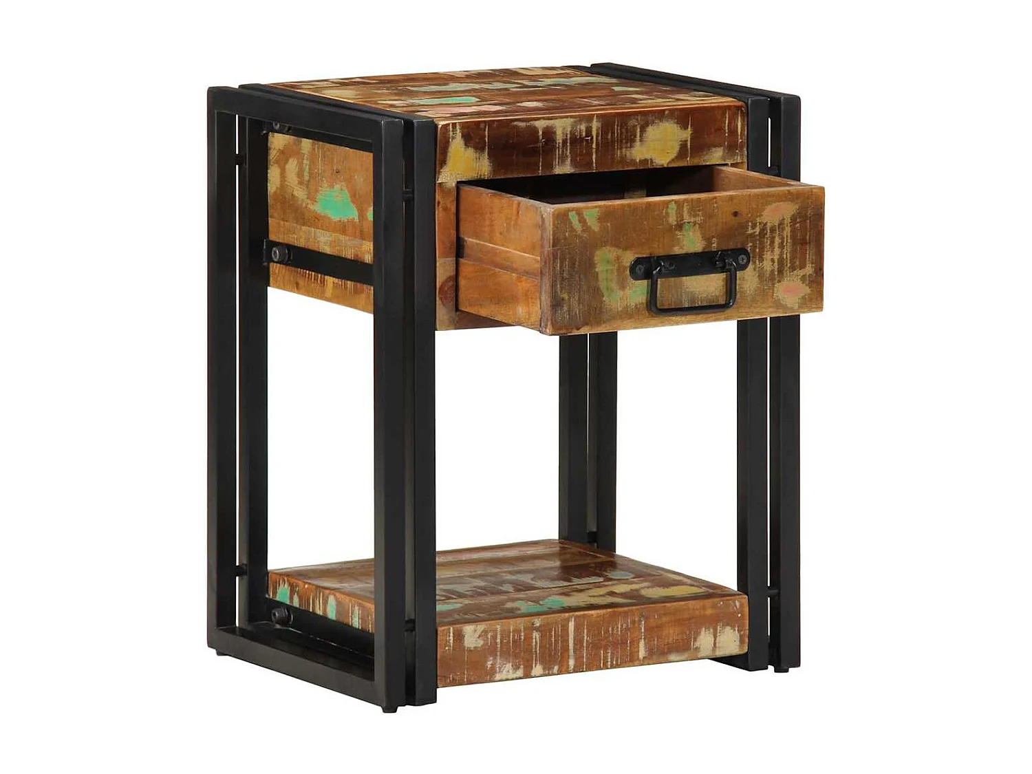 Nachtkastjes 2 stuks 40x35x50 cm Massief gerecycled hout