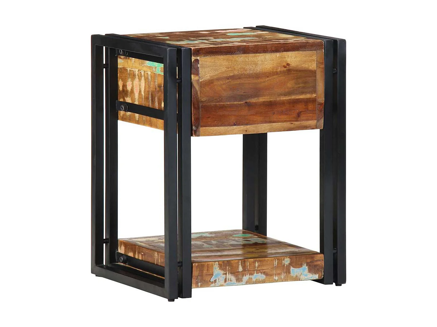 Nachtkastjes 2 stuks 40x35x50 cm Massief gerecycled hout