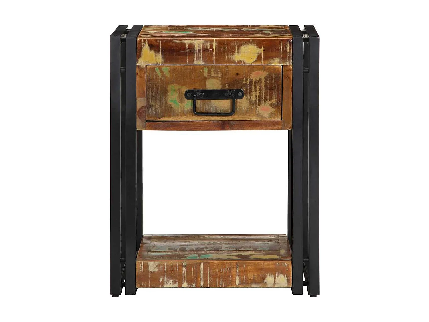 Nachtkastjes 2 stuks 40x35x50 cm Massief gerecycled hout