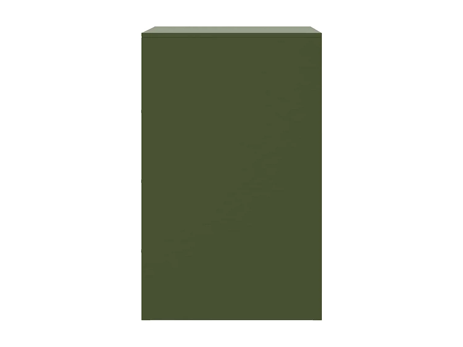 Tables de chevet 2 pcs vert olive 34,5x39x62 cm acier