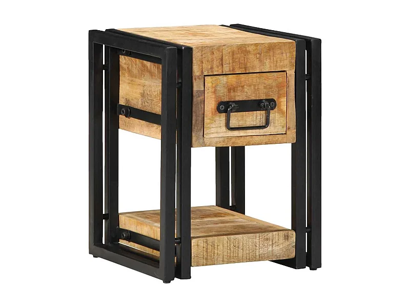 Tables de nuit 2 pcs 40x40x40 cm Bois de manguier massif