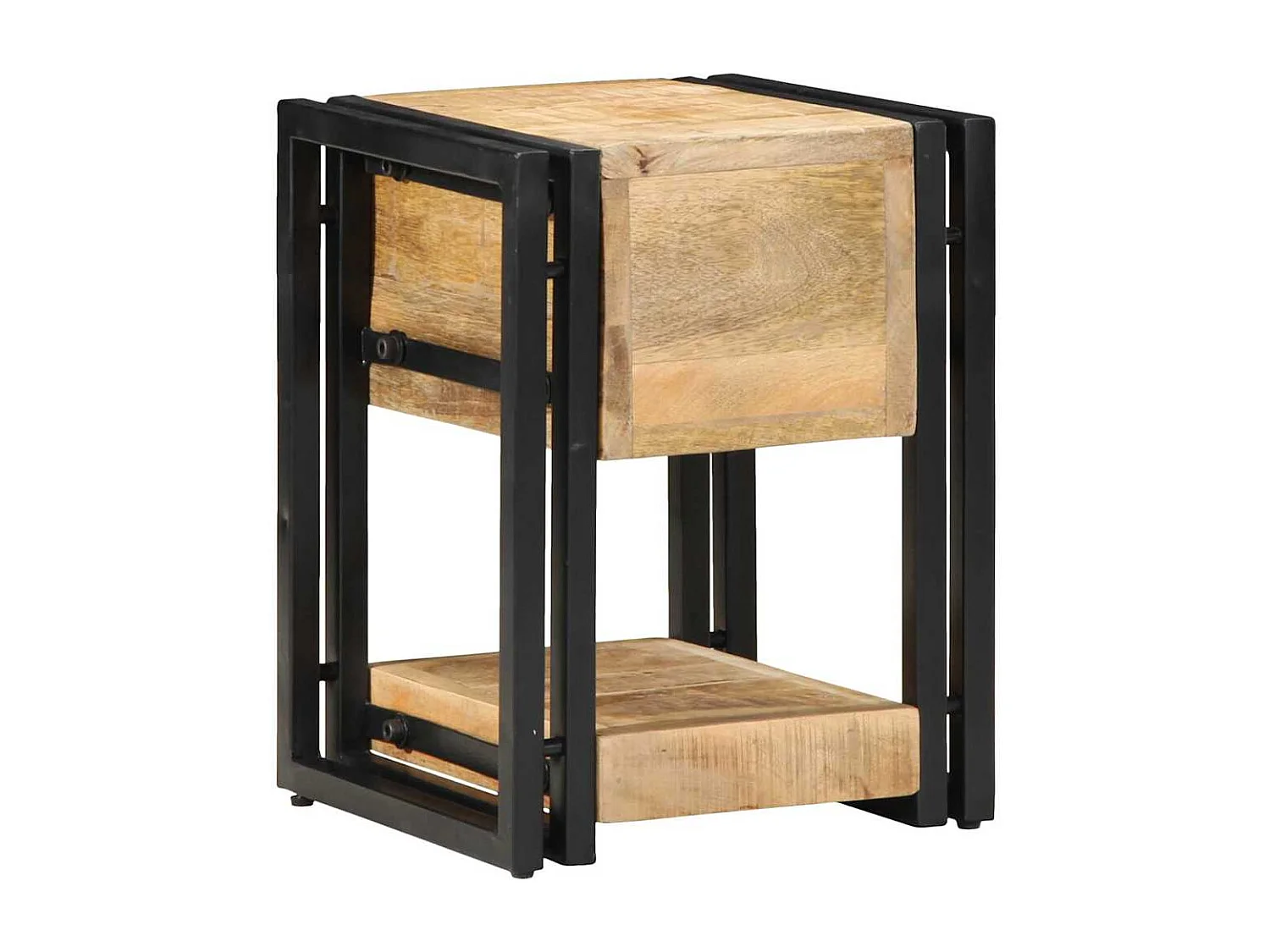 Tables de nuit 2 pcs 40x40x40 cm Bois de manguier massif
