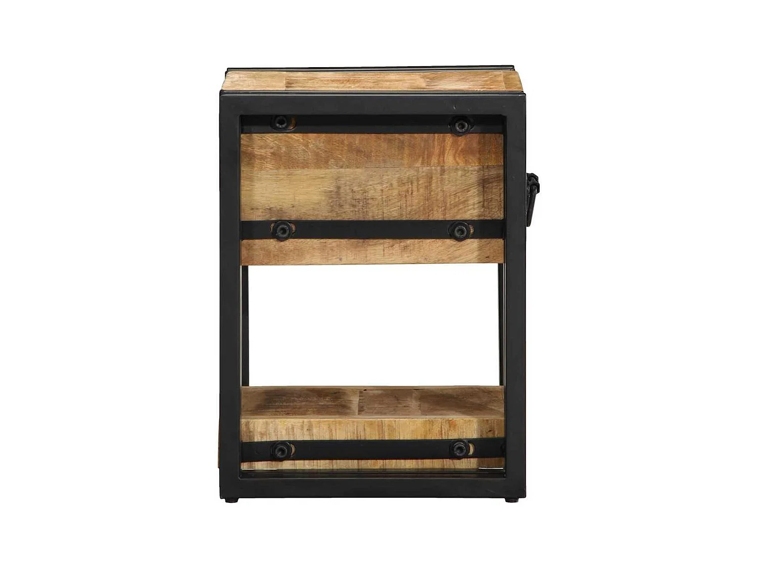 Tables de nuit 2 pcs 40x40x40 cm Bois de manguier massif