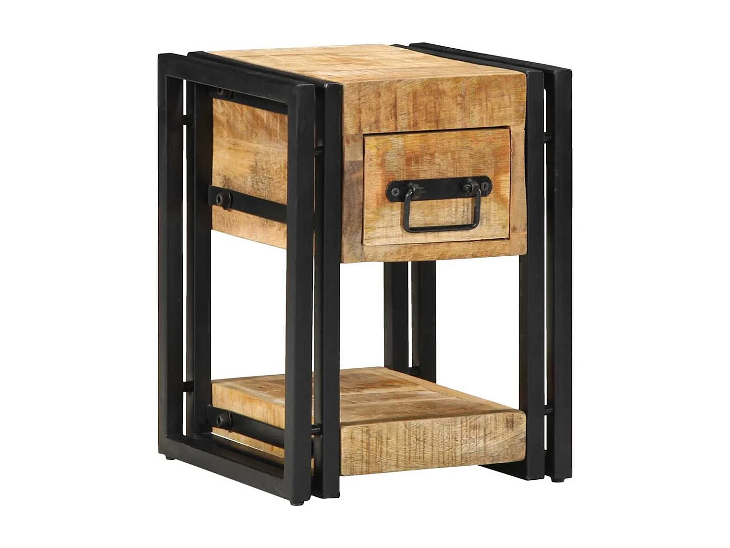 Tables de nuit 2 pcs 40x40x40 cm Bois de manguier massif
