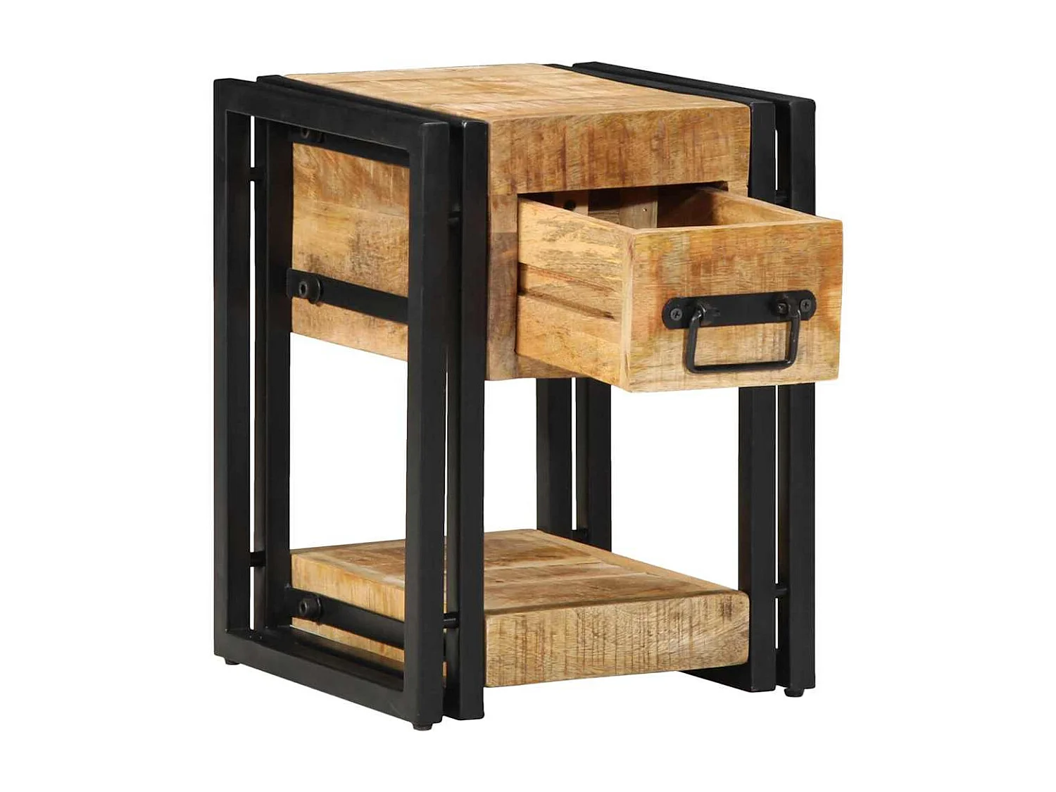 Tables de nuit 2 pcs 40x40x40 cm Bois de manguier massif