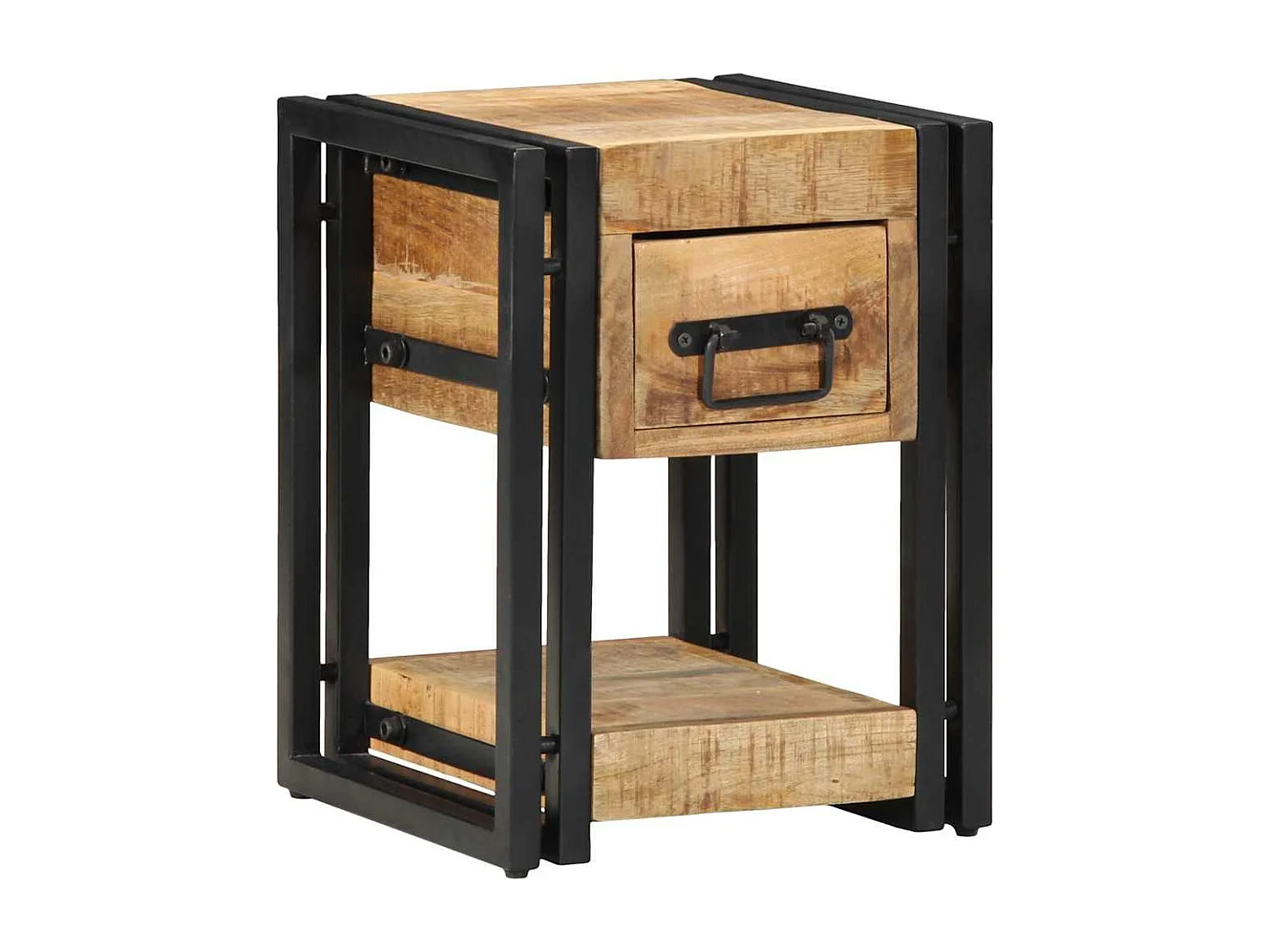 Tables de nuit 2 pcs 40x40x40 cm Bois de manguier massif