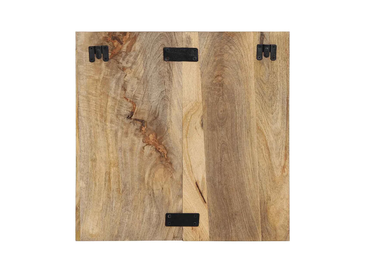 Table de chevet 50x27x50 cm bois massif de manguier brut