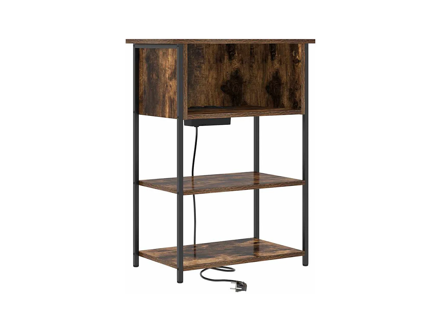 Cabinet de chevet Chêne fumé 55 x 31 x 76 cm Bois d'ingénierie