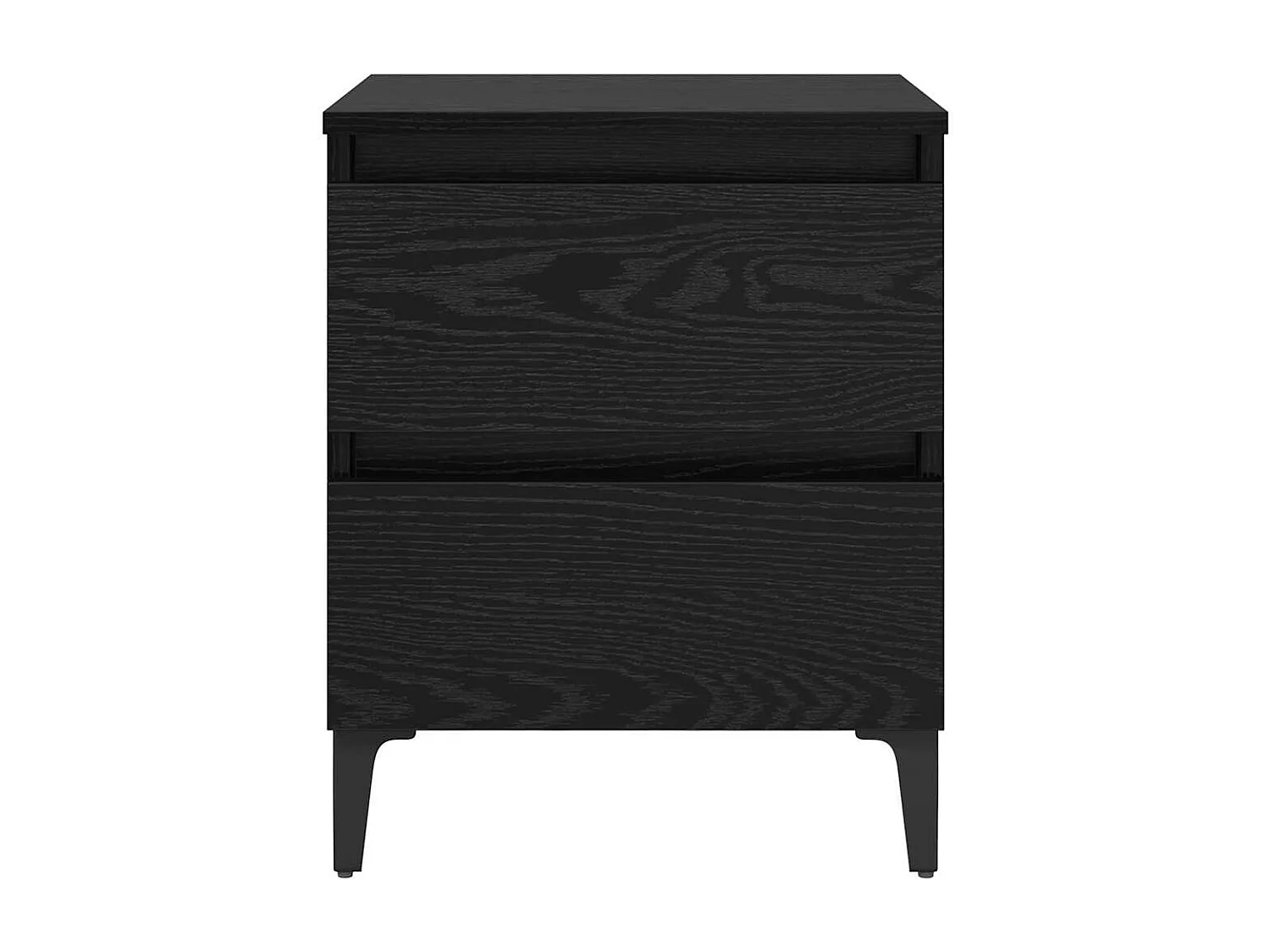 Meuble de chevet Chêne noir 40x35x50 cm Bois d'ingénierie