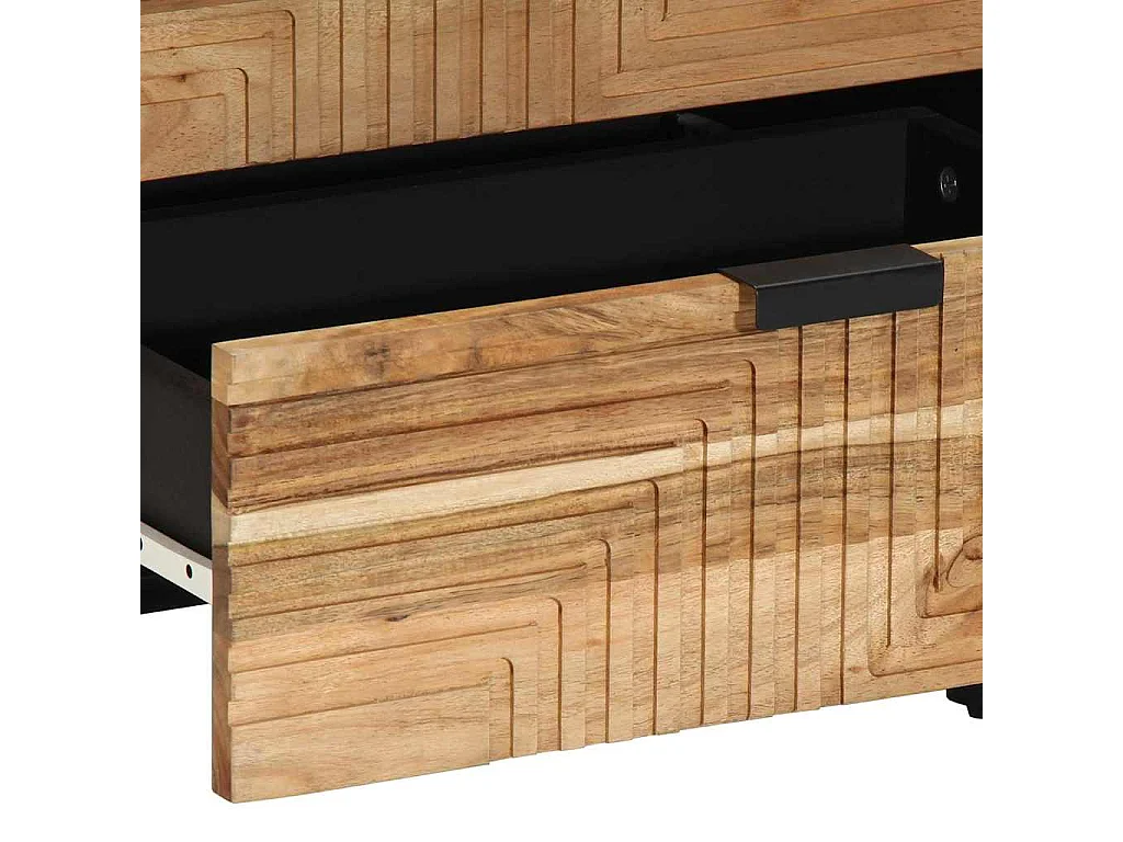 Table de chevet 50x33x62 cm en Bois d'Acacia Massif