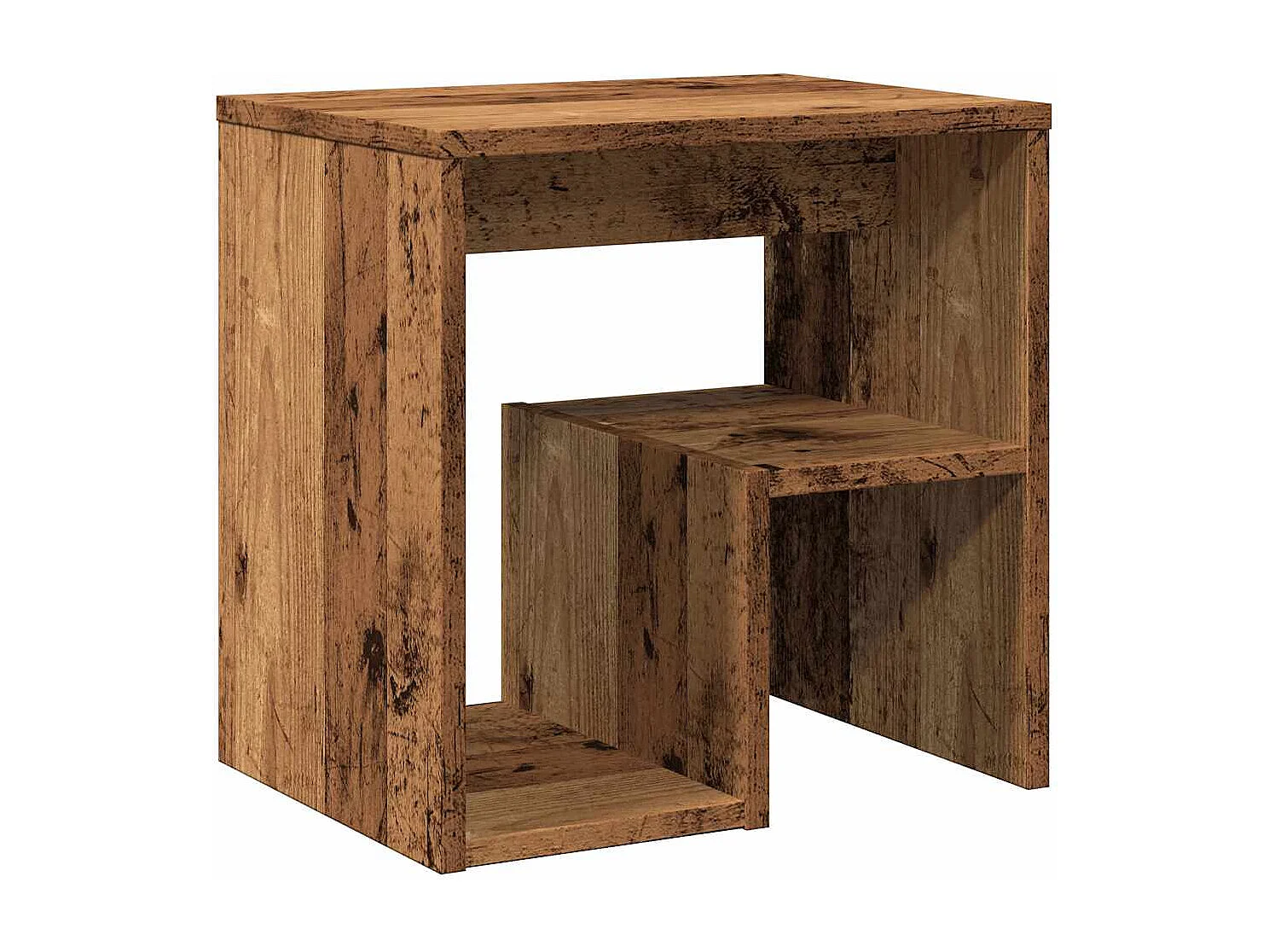 Comodini 2 pezzi in legno vecchio 40x30x40 cm in legno ingegnerizzato