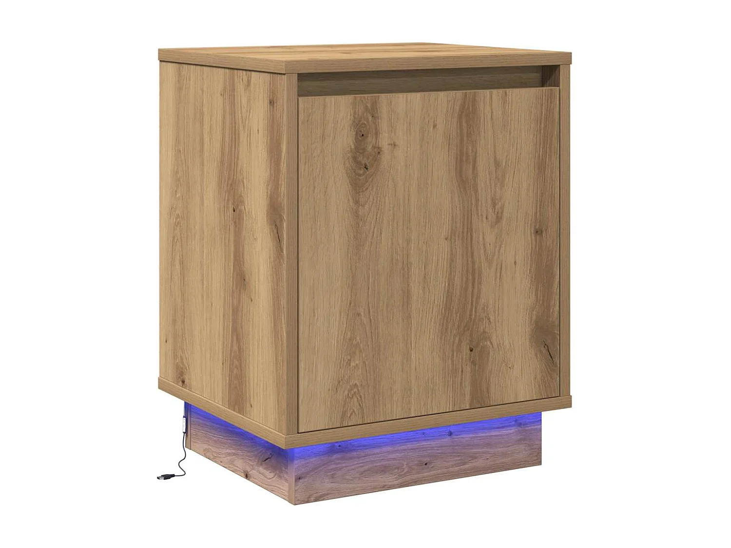 Nachttische mit LED-Leuchten 2 Stk. Artisan Oak 39x34,5x50 cm