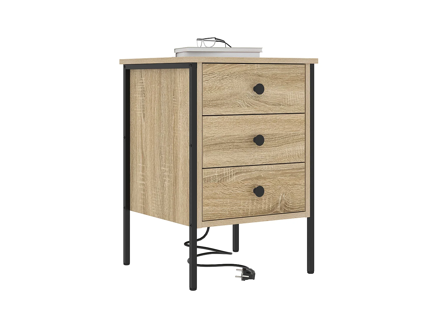 Armoires de chevet 2 pcs Chêne sonoma 42 x 41 x 61 cm