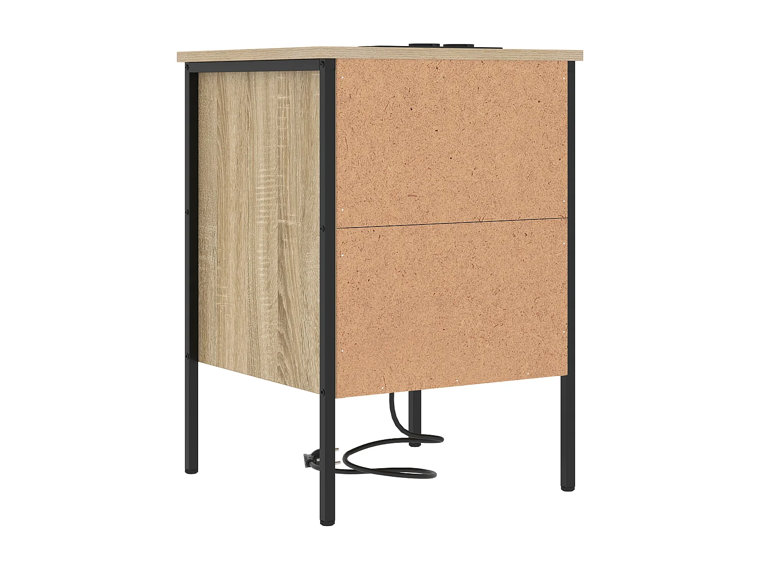 Armoires de chevet 2 pcs Chêne sonoma 42 x 41 x 61 cm