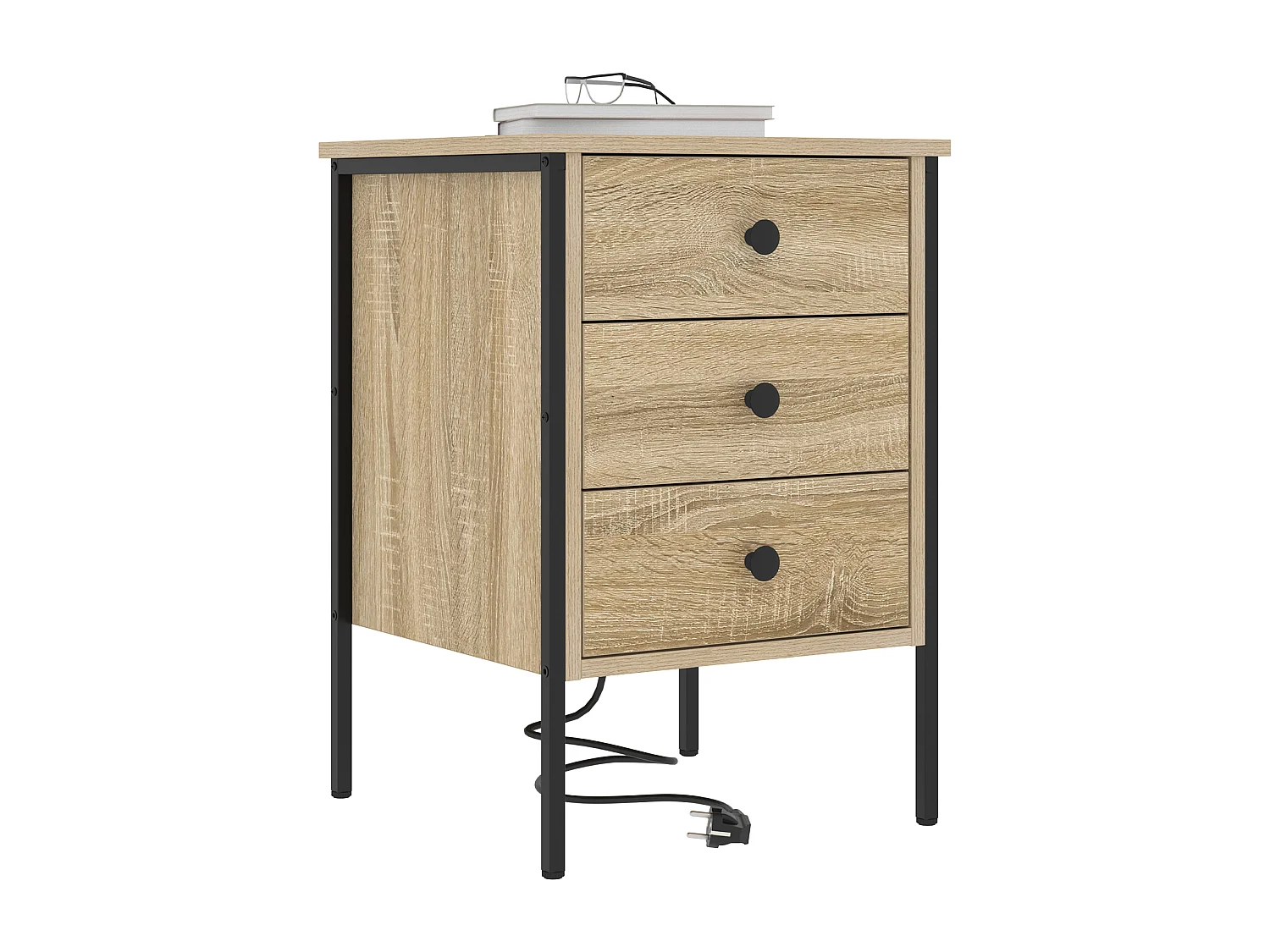 Armoires de chevet 2 pcs Chêne sonoma 42 x 41 x 61 cm