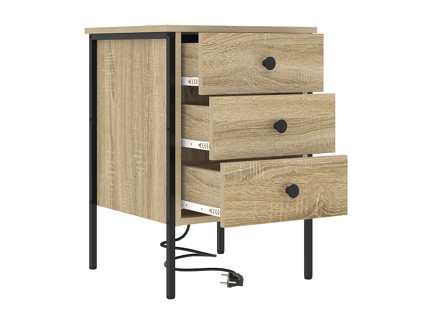 Armoires de chevet 2 pcs Chêne sonoma 42 x 41 x 61 cm