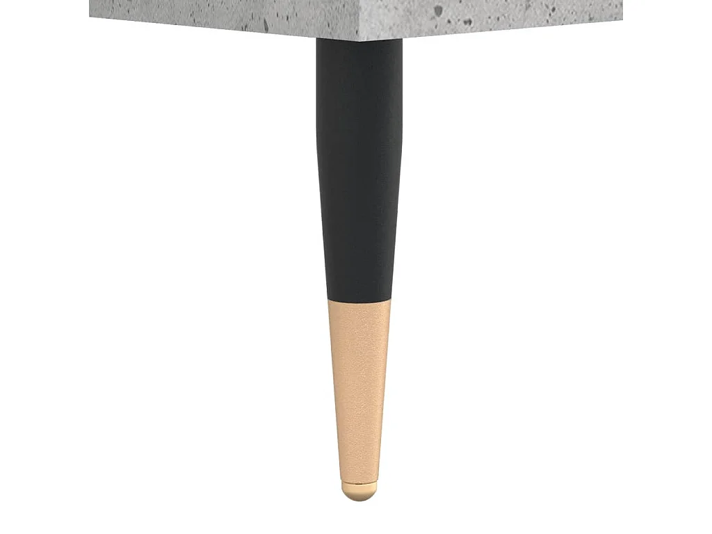 Comodini 2 pezzi grigio cemento 40x35x50 cm in legno ingegnerizzato