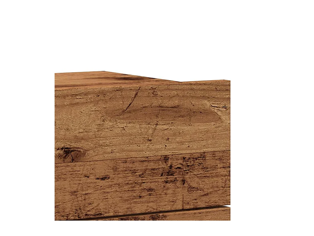 Tables de chevet murales 2 pcs vieux bois 40x32x30 cm