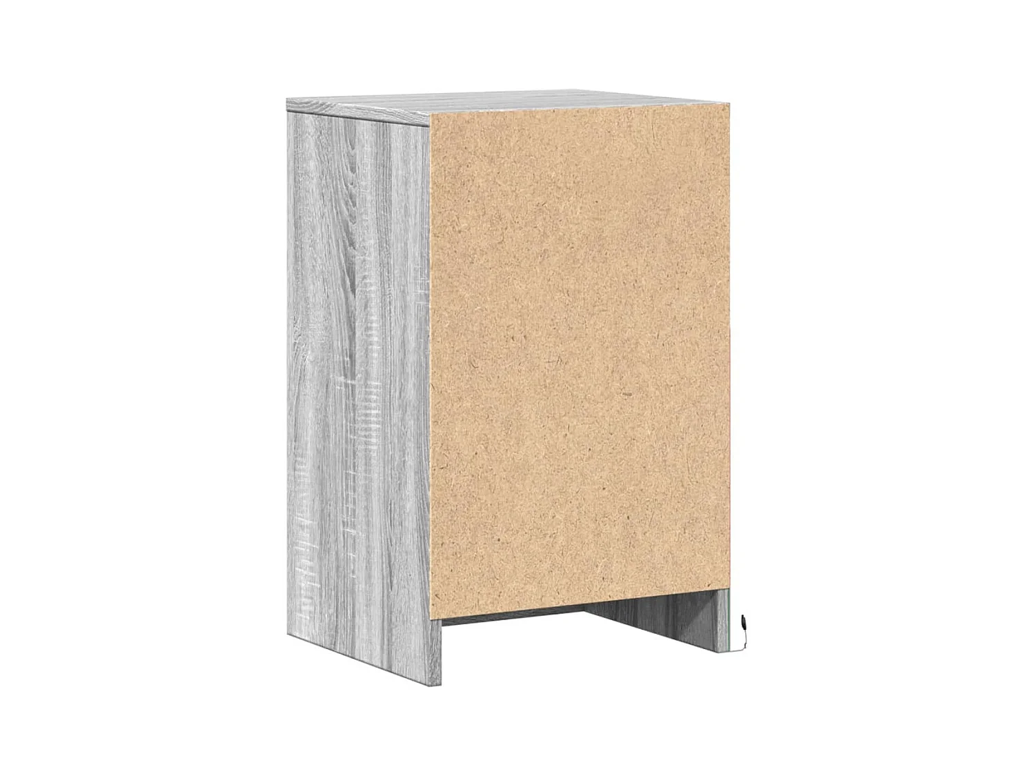 Sonoma Grey Engineered Wood nachtkastje met ledverlichting
