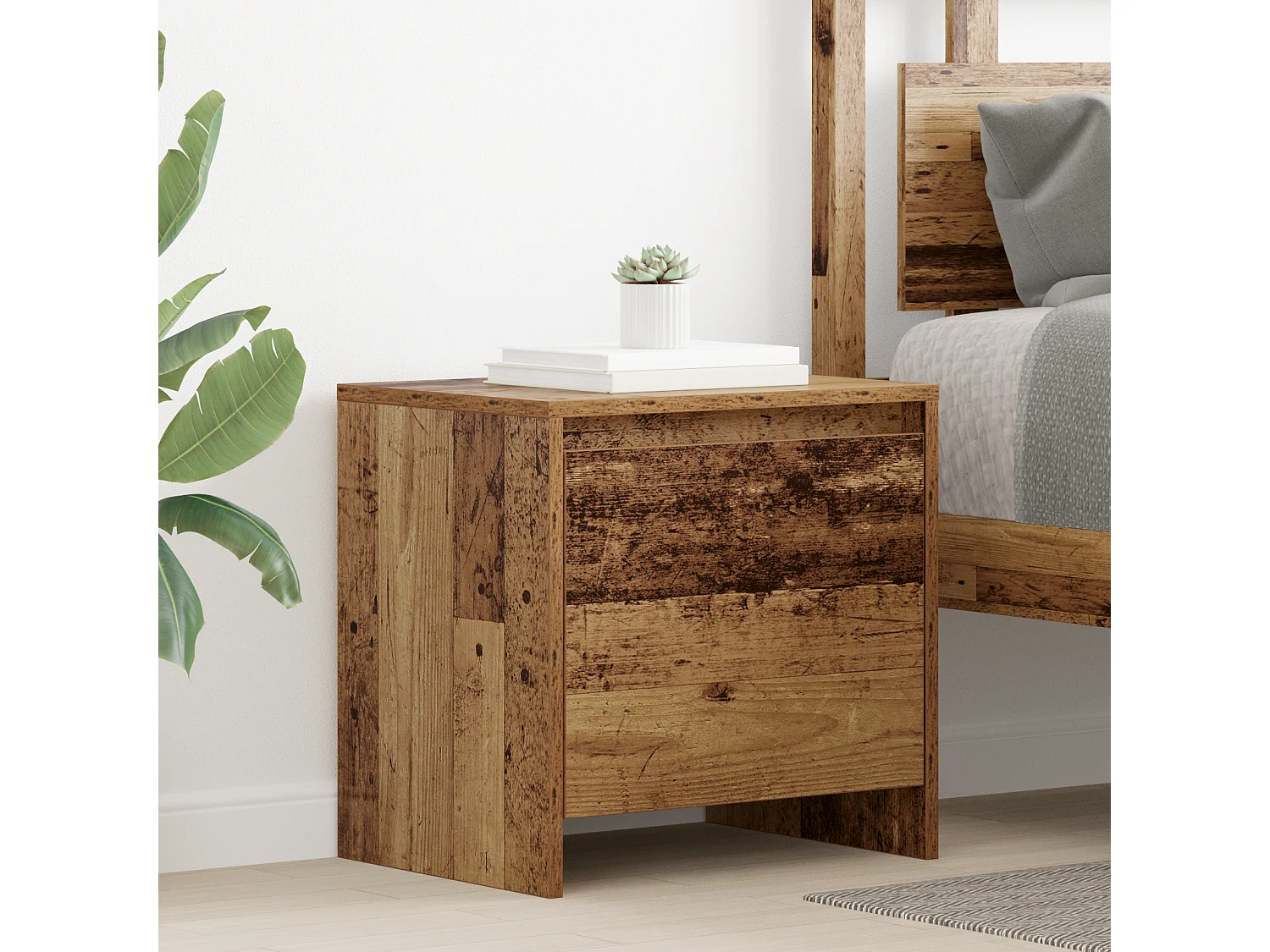 Cabinet de chevet Vieux bois 45 x 34 x 44.5 cm