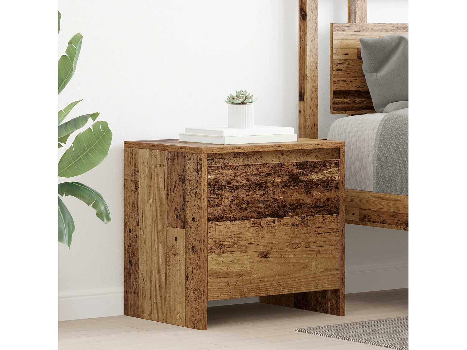 Cabinet de chevet Vieux bois 45 x 34 x 44.5 cm