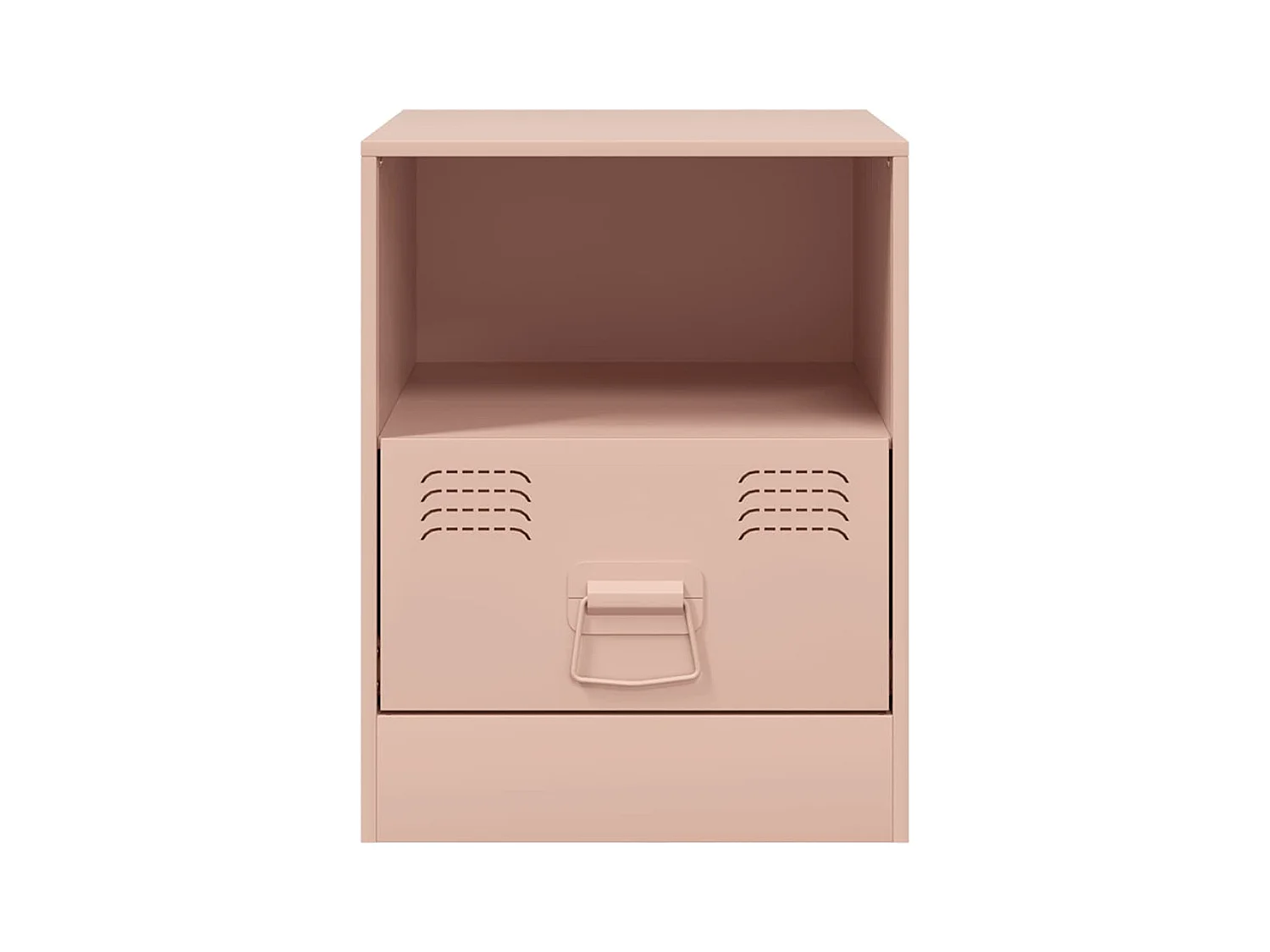 Tables de chevet 2 pcs rose 34,5x39x44 cm acier