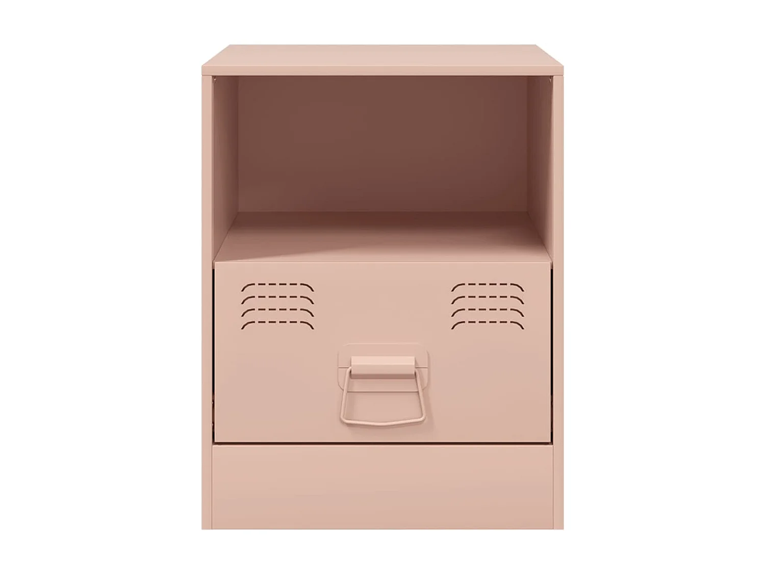 Tables de chevet 2 pcs rose 34,5x39x44 cm acier